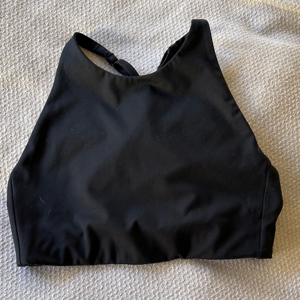Girlfriend collection high front sport bra small
